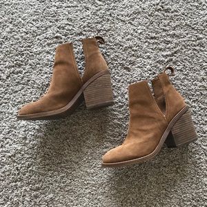 Steve Madden Suede Cut Out Booties